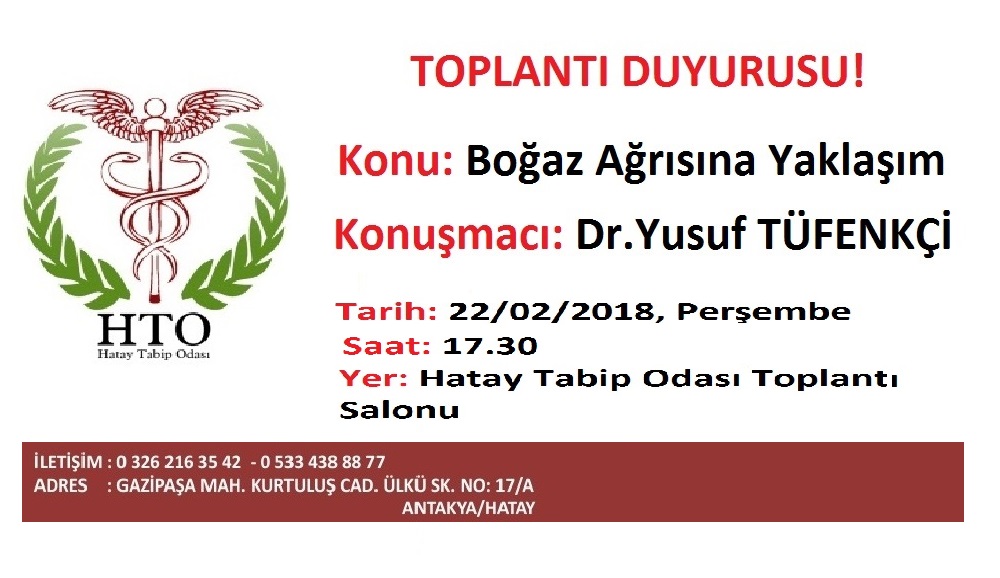 Boğaz Ağrısına Yaklaşım