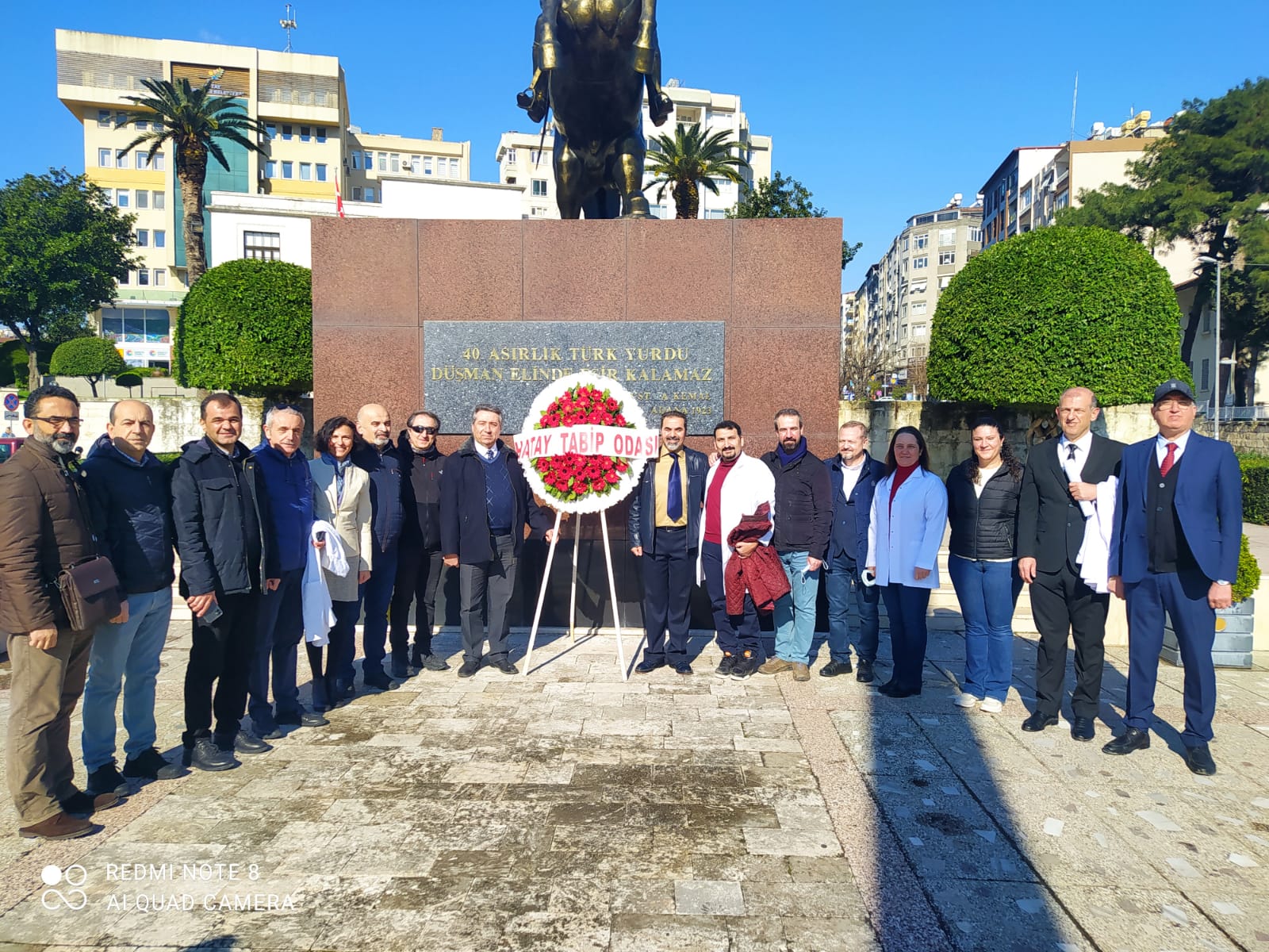 14 Mart Törenini Atatürk Anıtının önünde Gerçekleştirdik.