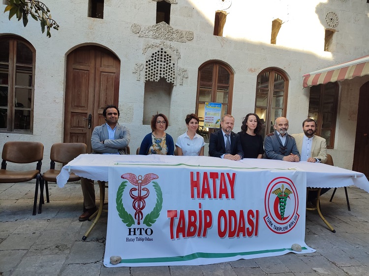 Hatay Tabip Odası 2022-2024 dönemi Yönetim Kurulu Basın Açıklaması